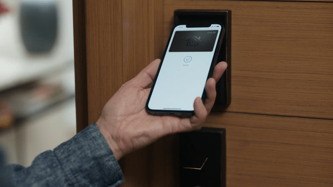 accès aux logements via apple wallet