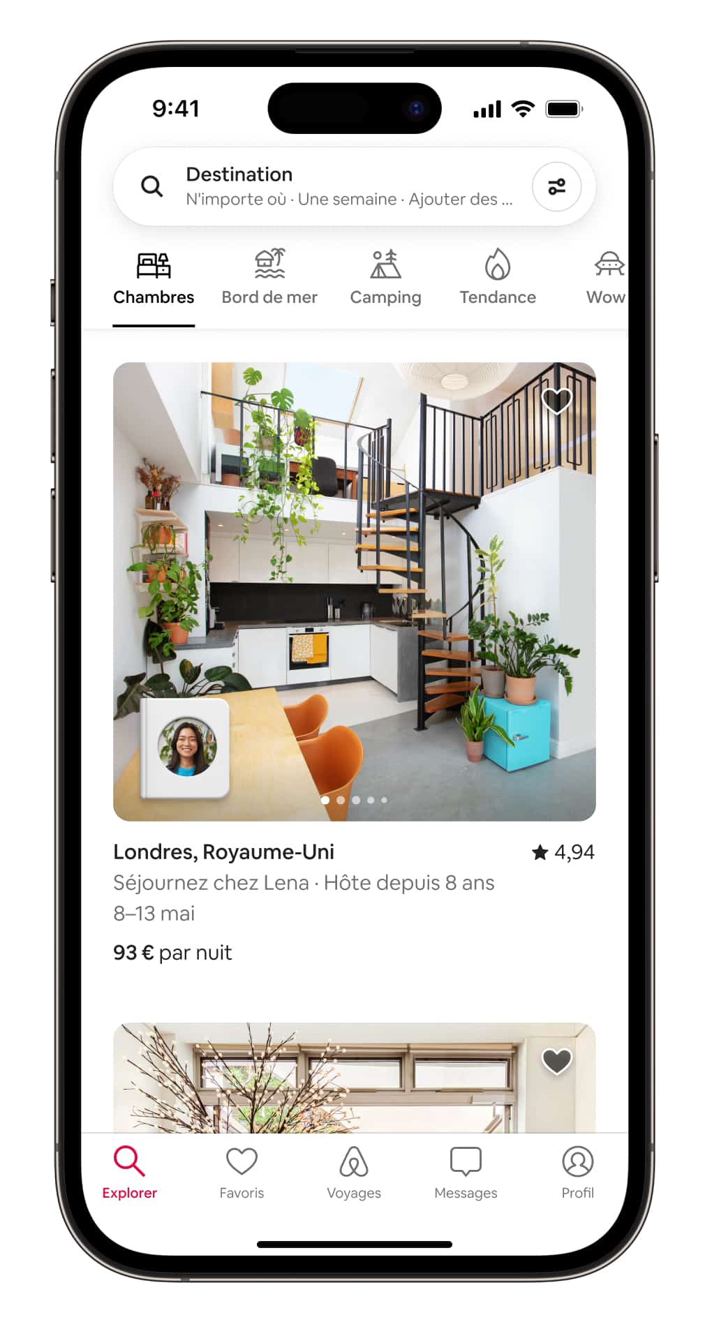 categorie airbnb chambres