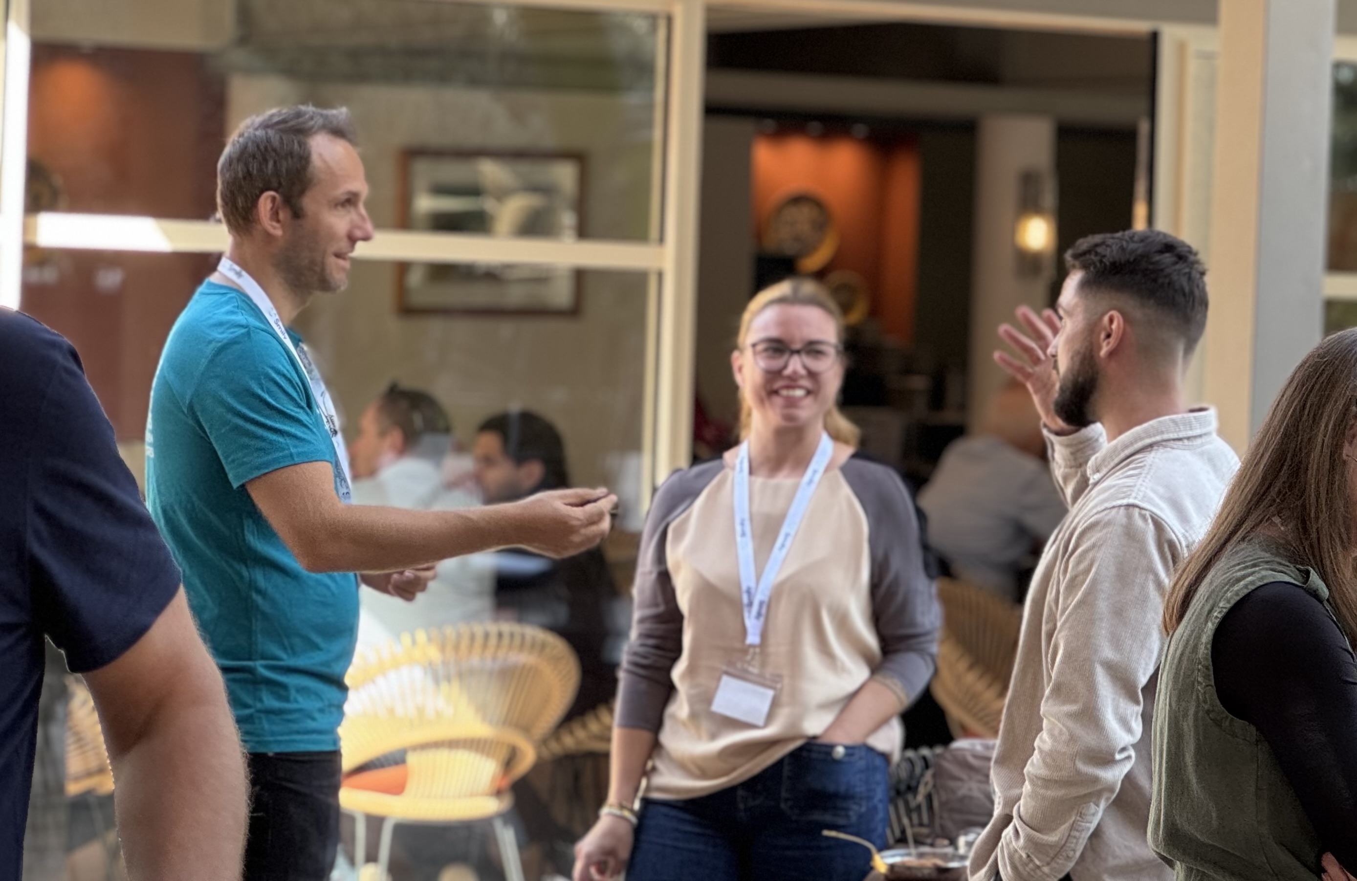 Sébastien Grosjean lors du Smily Tour à Perpignan