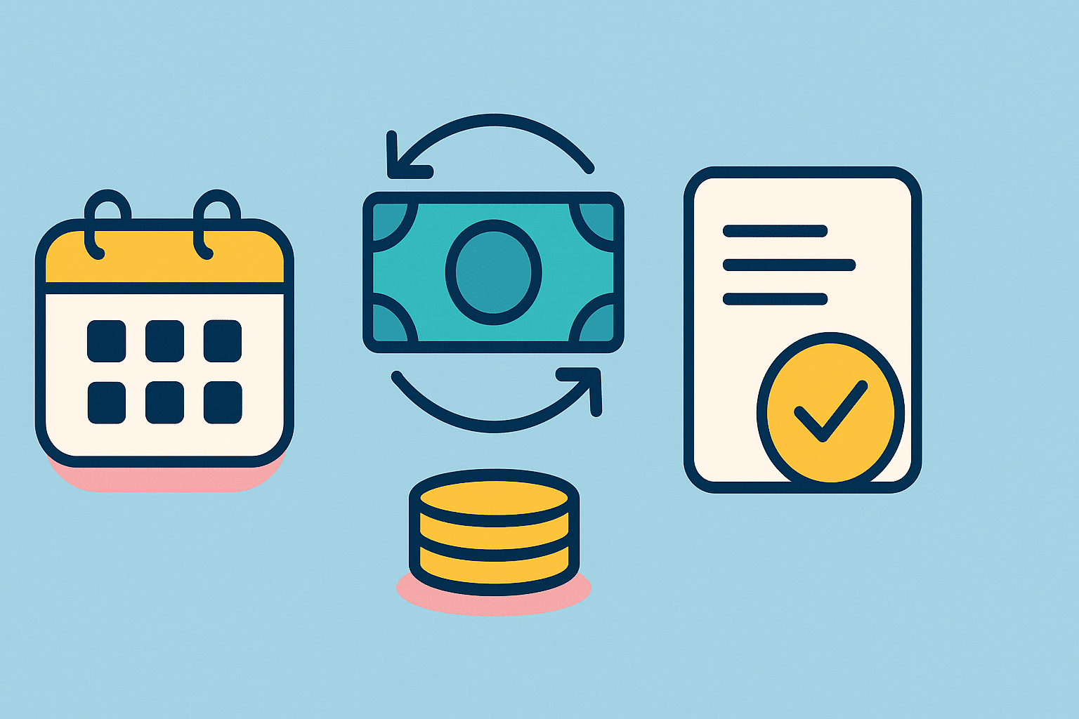 schéma expliquant l'optimisation d'une trésorerie de conciergerie